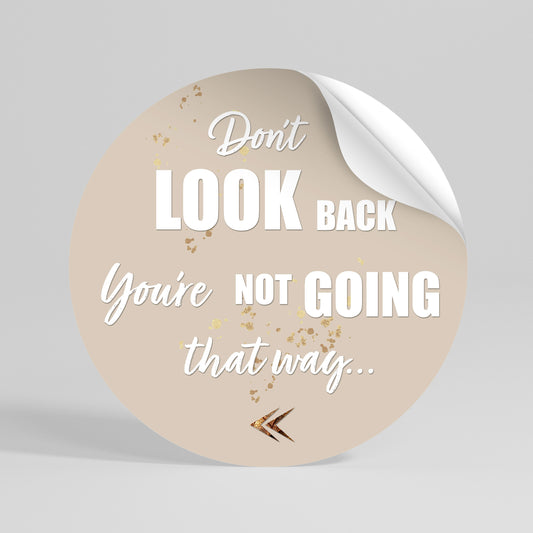 MOVE FORWARD BRAVELY Runder Wandsticker zum Abziehen und Aufkleben