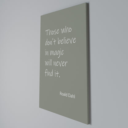 MAGIC OF BELIEF Vertical Canvas Print