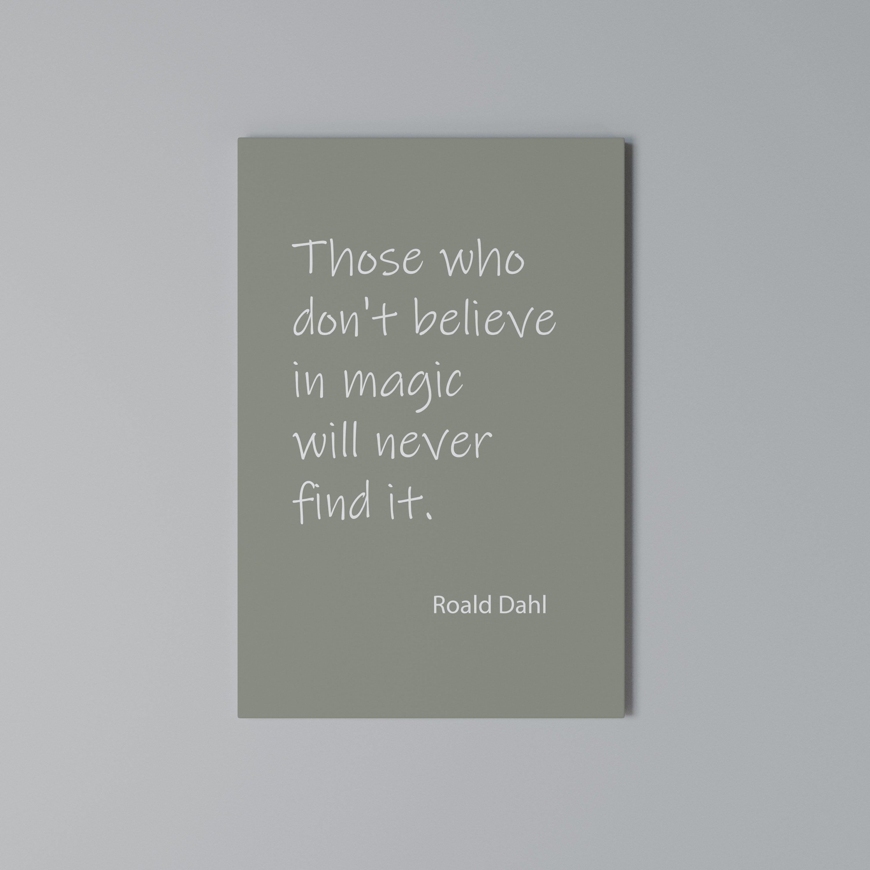 MAGIC OF BELIEF Vertical Canvas Print