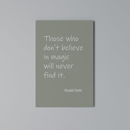 MAGIC OF BELIEF Vertical Canvas Print