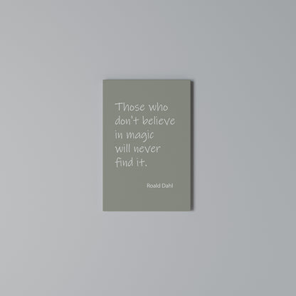 MAGIC OF BELIEF Vertical Canvas Print
