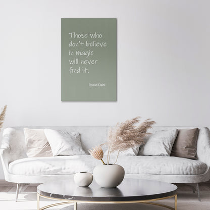 MAGIC OF BELIEF Vertical Canvas Print