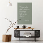 MAGIC OF BELIEF Selbstklebendes Poster - Hochformat