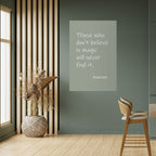 MAGIC OF BELIEF Selbstklebendes Poster - Hochformat