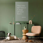 MAGIC OF BELIEF Selbstklebendes Poster - Hochformat