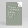 MAGIC OF BELIEF Selbstklebendes Poster - Hochformat