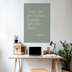 MAGIC OF BELIEF Selbstklebendes Poster - Hochformat