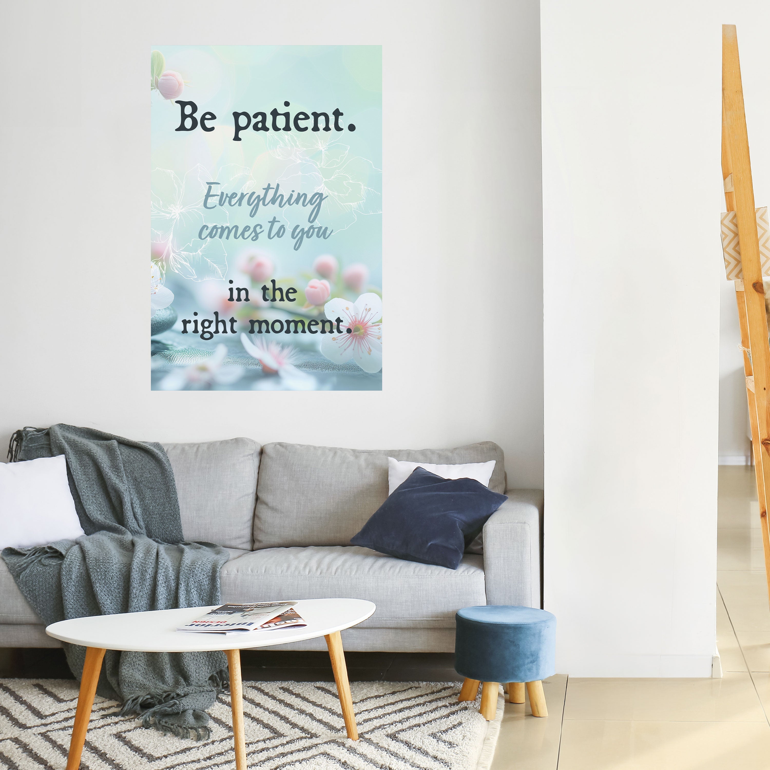 PATIENCE IN BLOOM Vertikales Poster zum Abziehen und Aufkleben
