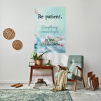 PATIENCE IN BLOOM Selbstklebendes Poster - Hochformat