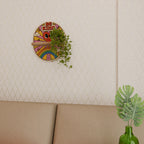 BE KIND Ovales Kunstregal in Eiche-Optik