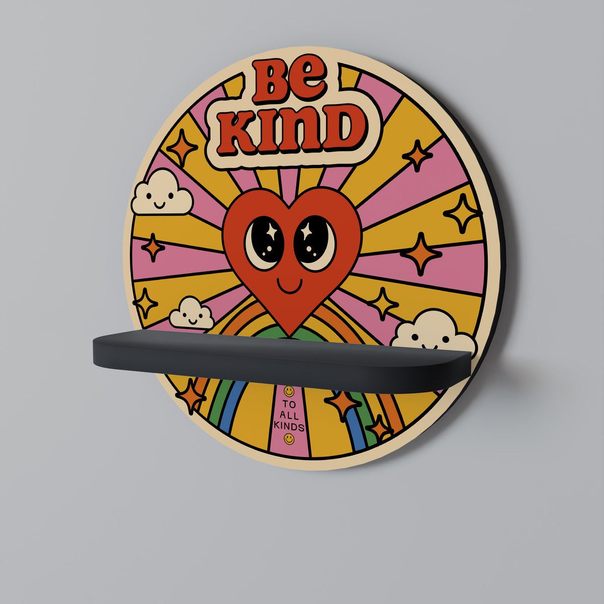 BE KIND Dekoratives Wandregal