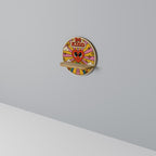 BE KIND Rundes Kunstregal in Eiche-Optik