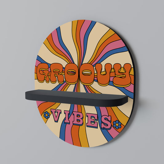 RADIANT GROOVY VIBES Dekoratives Wandregal
