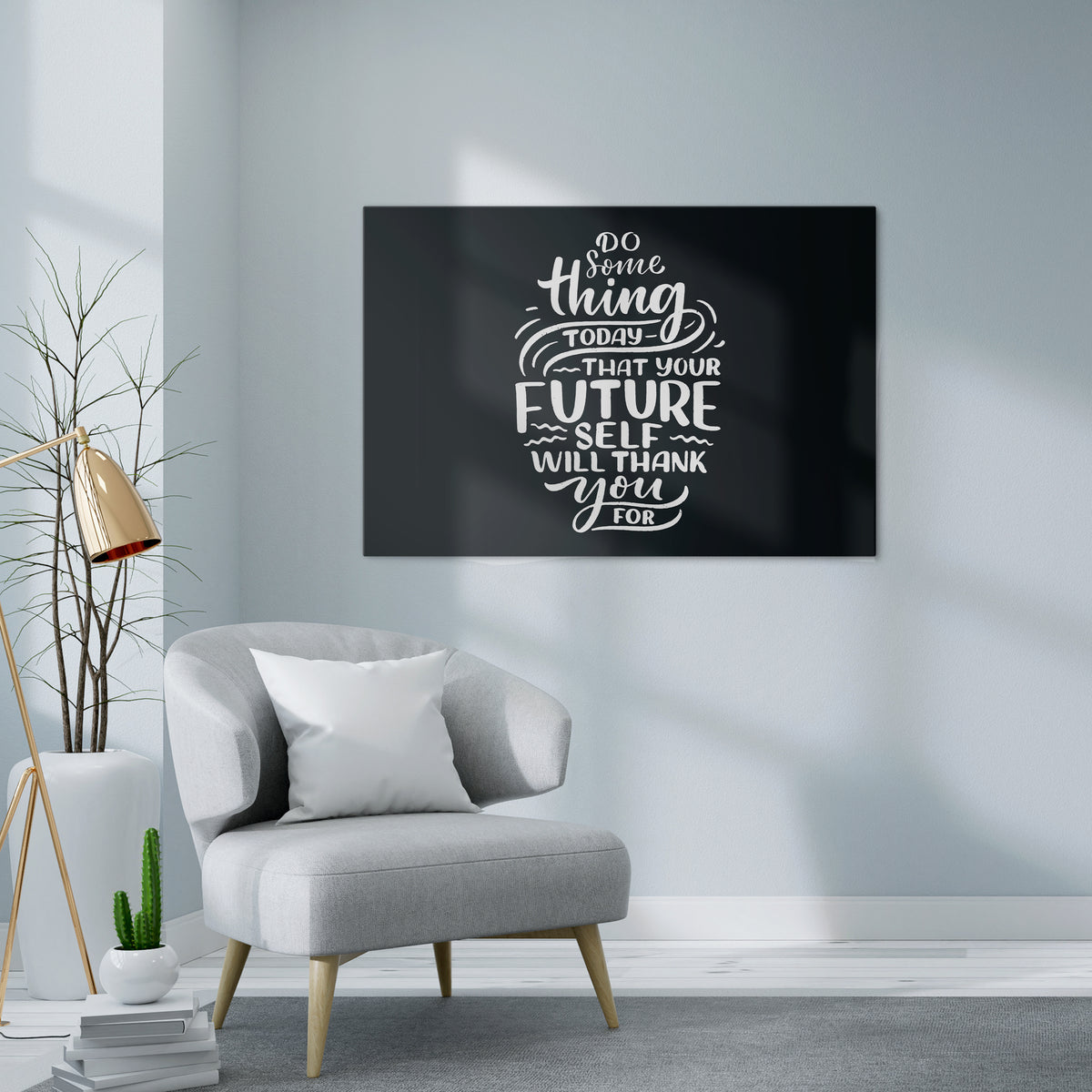 DO SOMETHING TODAY Horizontal Canvas Print