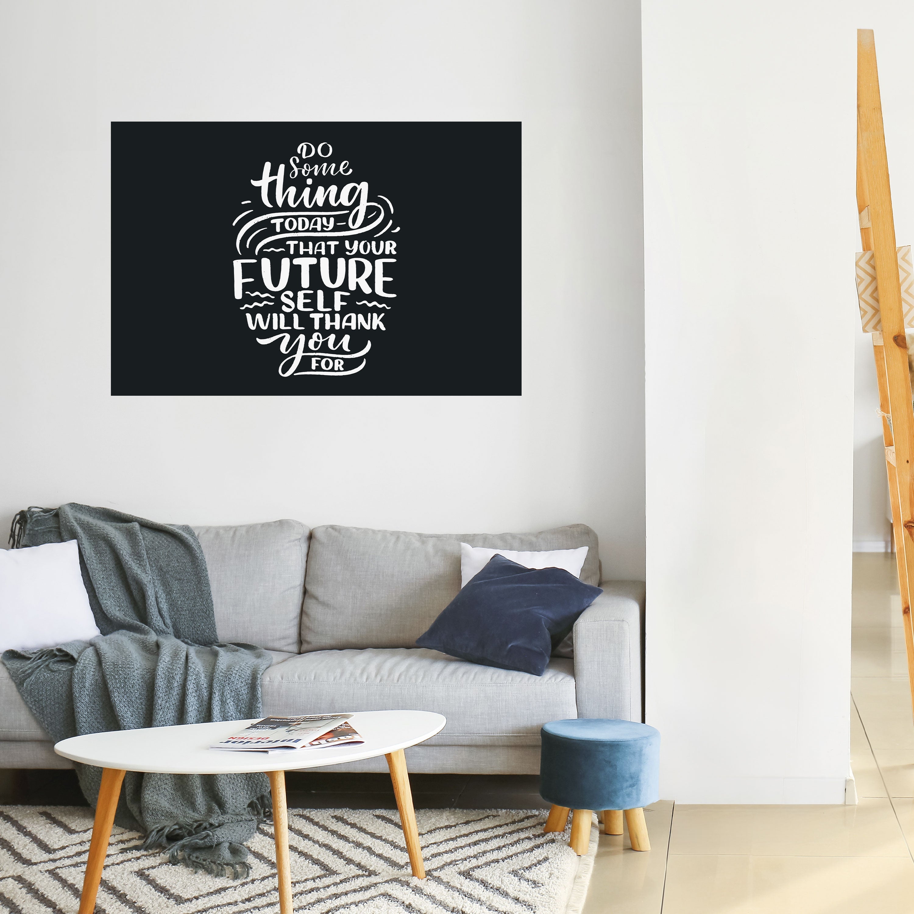 TUN SIE HEUTE ETWAS Horizontales Poster zum Abziehen und Aufkleben