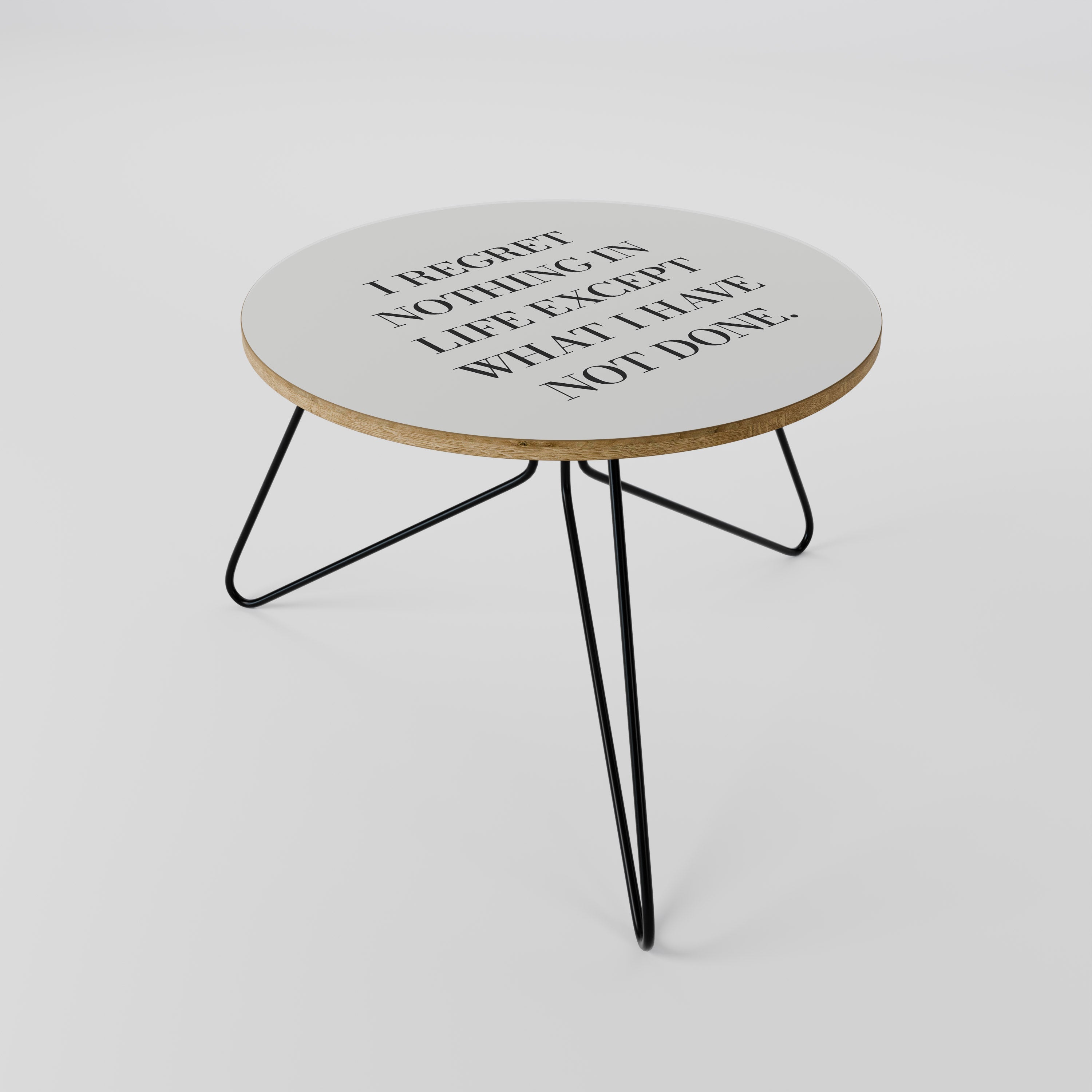 REGRET NOTING Couchtisch 60