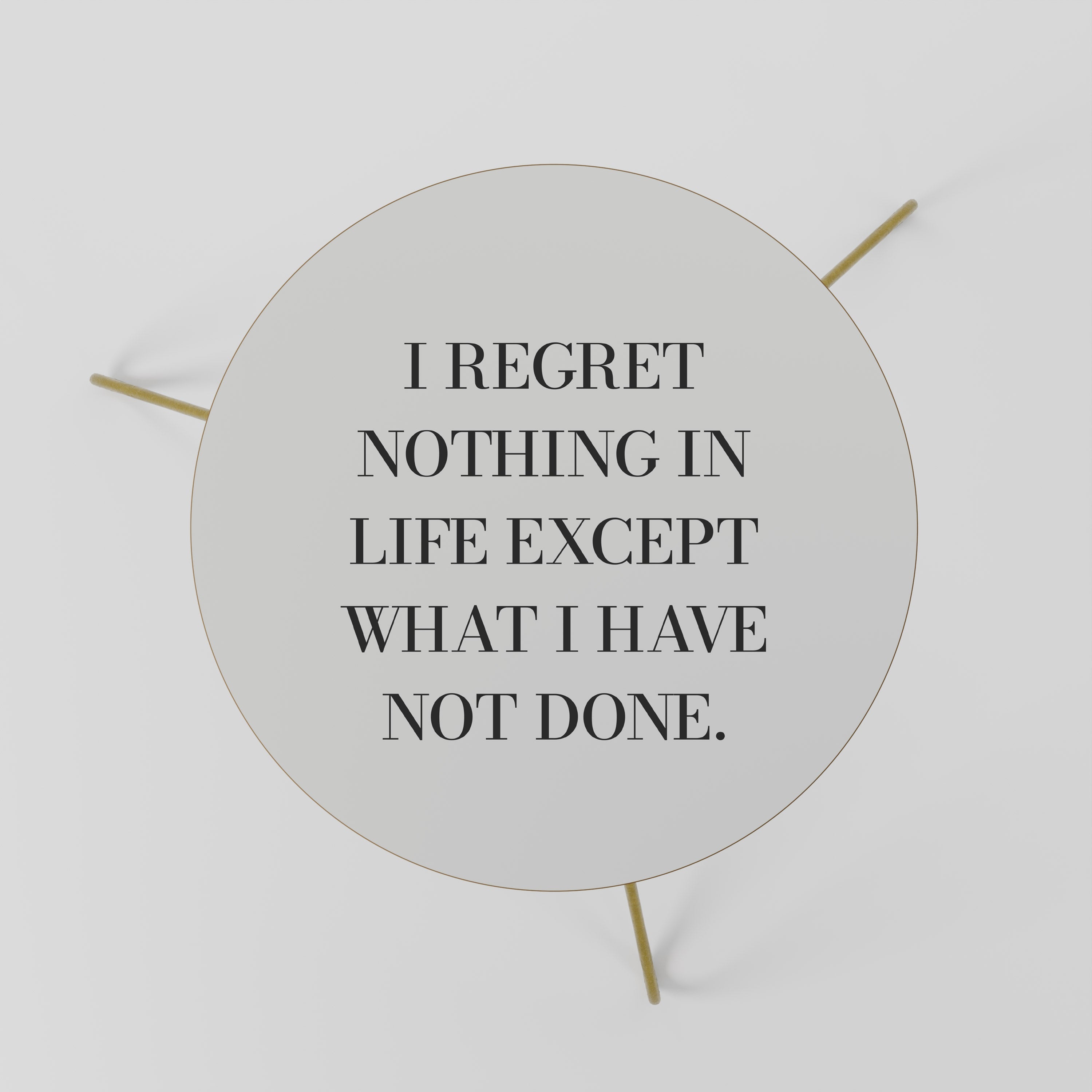 REGRET NOTING Couchtisch 60