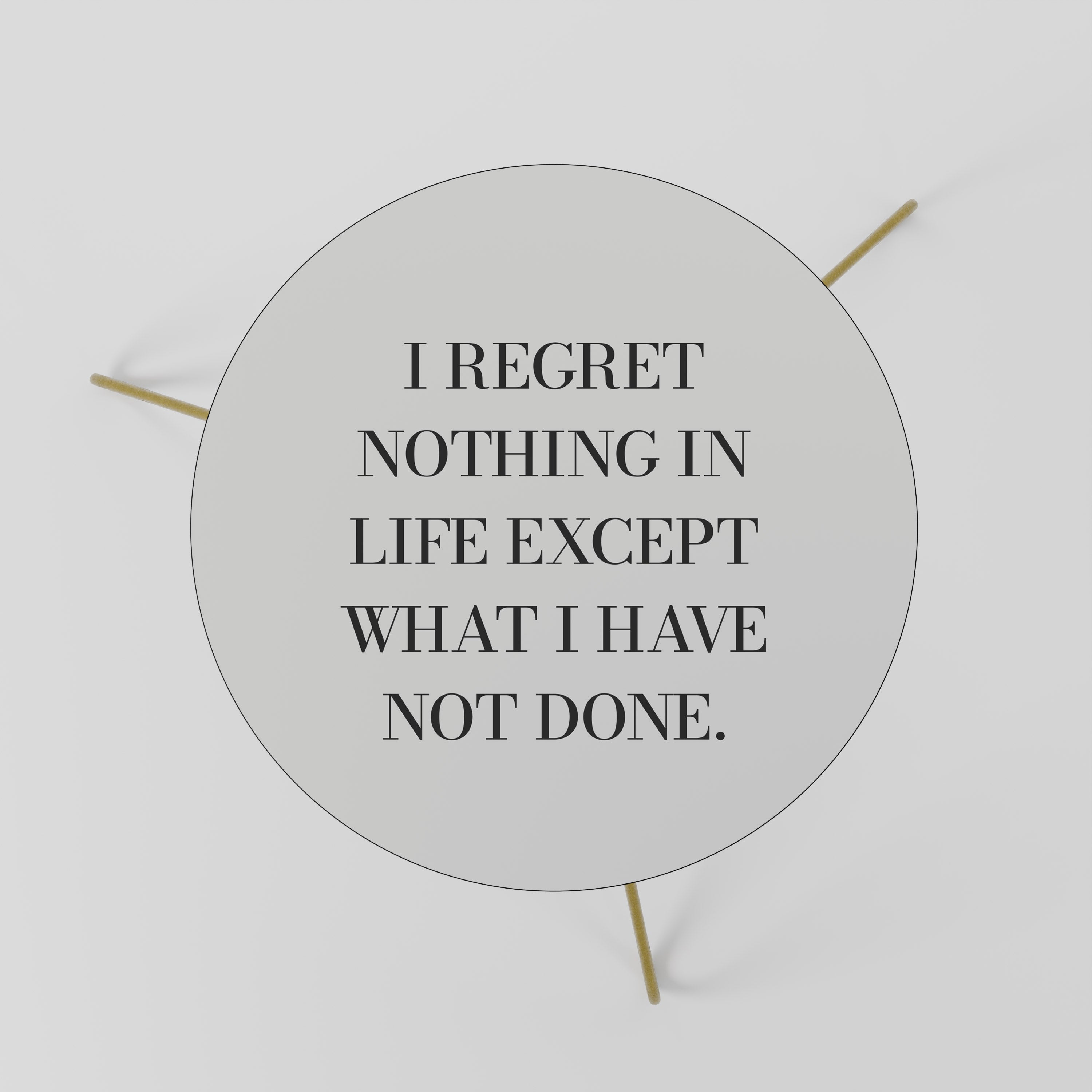 REGRET NOTING Couchtisch 60