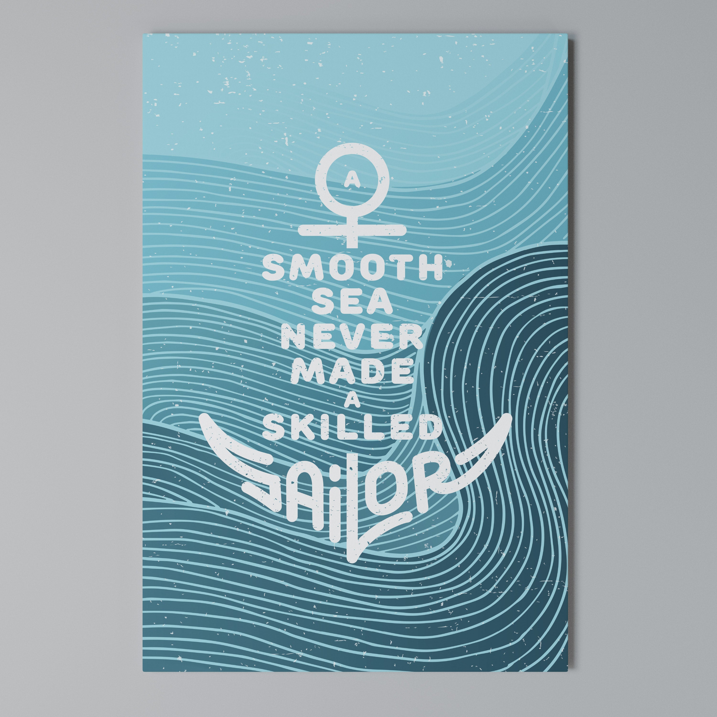 SKILLED SAILOR Vertical Canvas Print