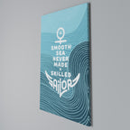 SKILLED SAILOR Vertical Canvas Print