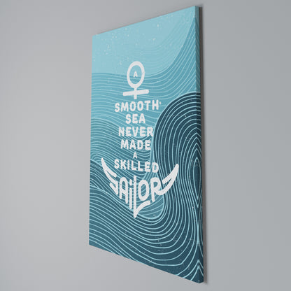 SKILLED SAILOR Vertical Canvas Print