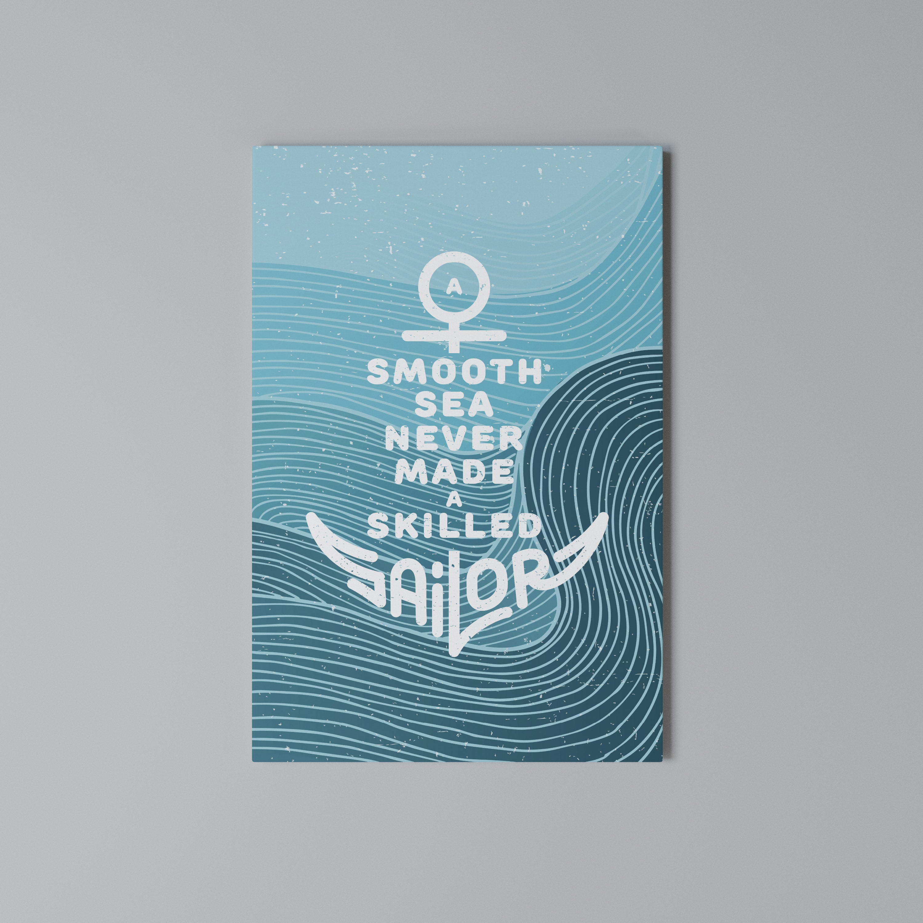 SKILLED SAILOR Vertical Canvas Print