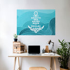 SKILLED SAILOR Selbstklebendes Horizontal-Poster