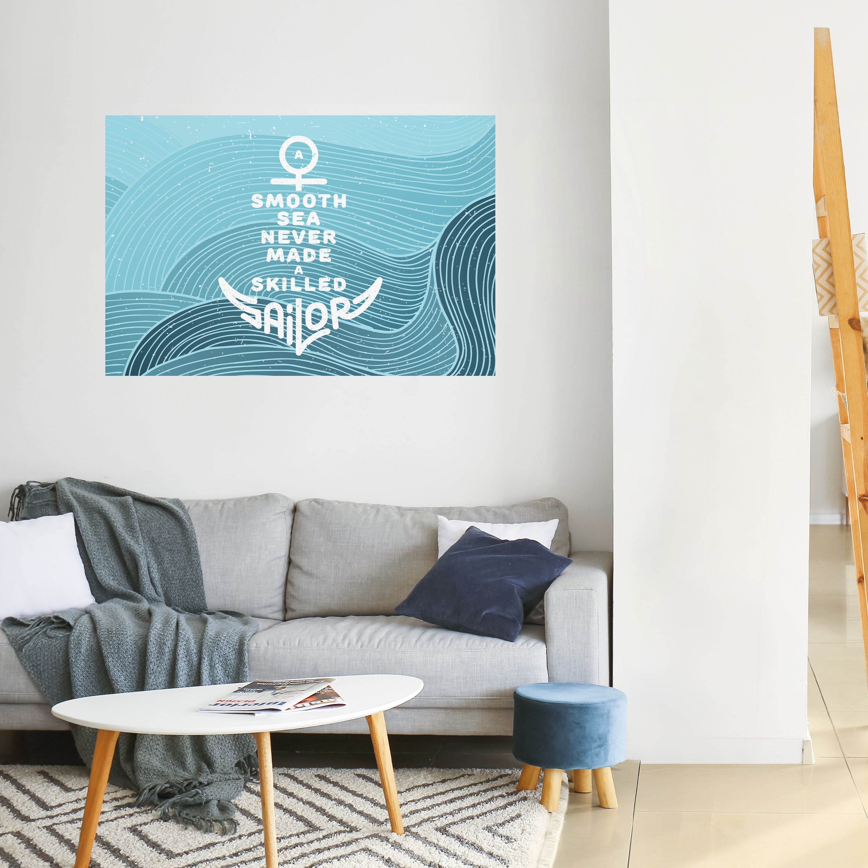 Geschickter Seemann, horizontales Poster zum Abziehen und Aufkleben