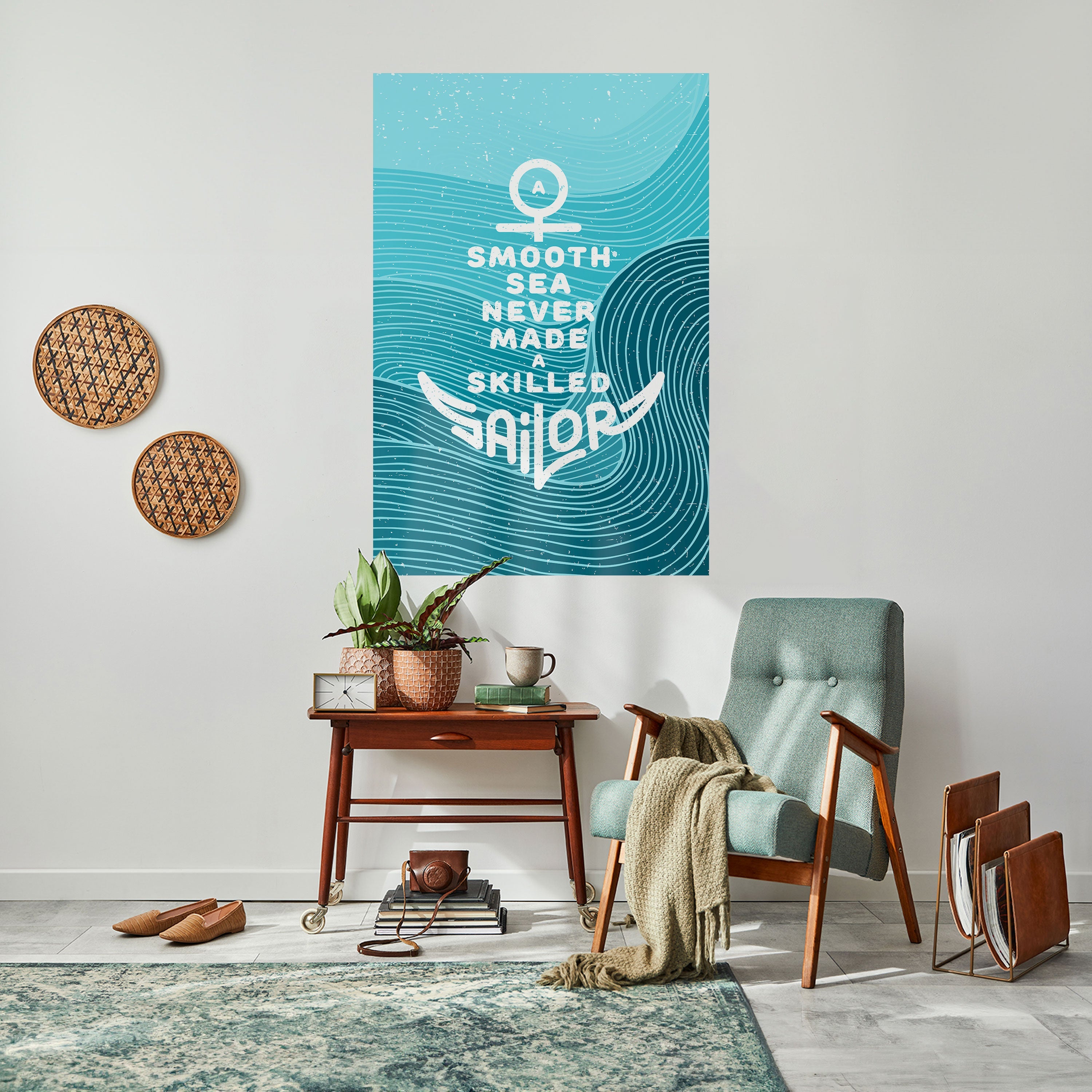 SKILLED SAILOR Vertikales Poster zum Abziehen und Aufkleben
