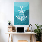 SKILLED SAILOR Selbstklebendes Poster - Hochformat