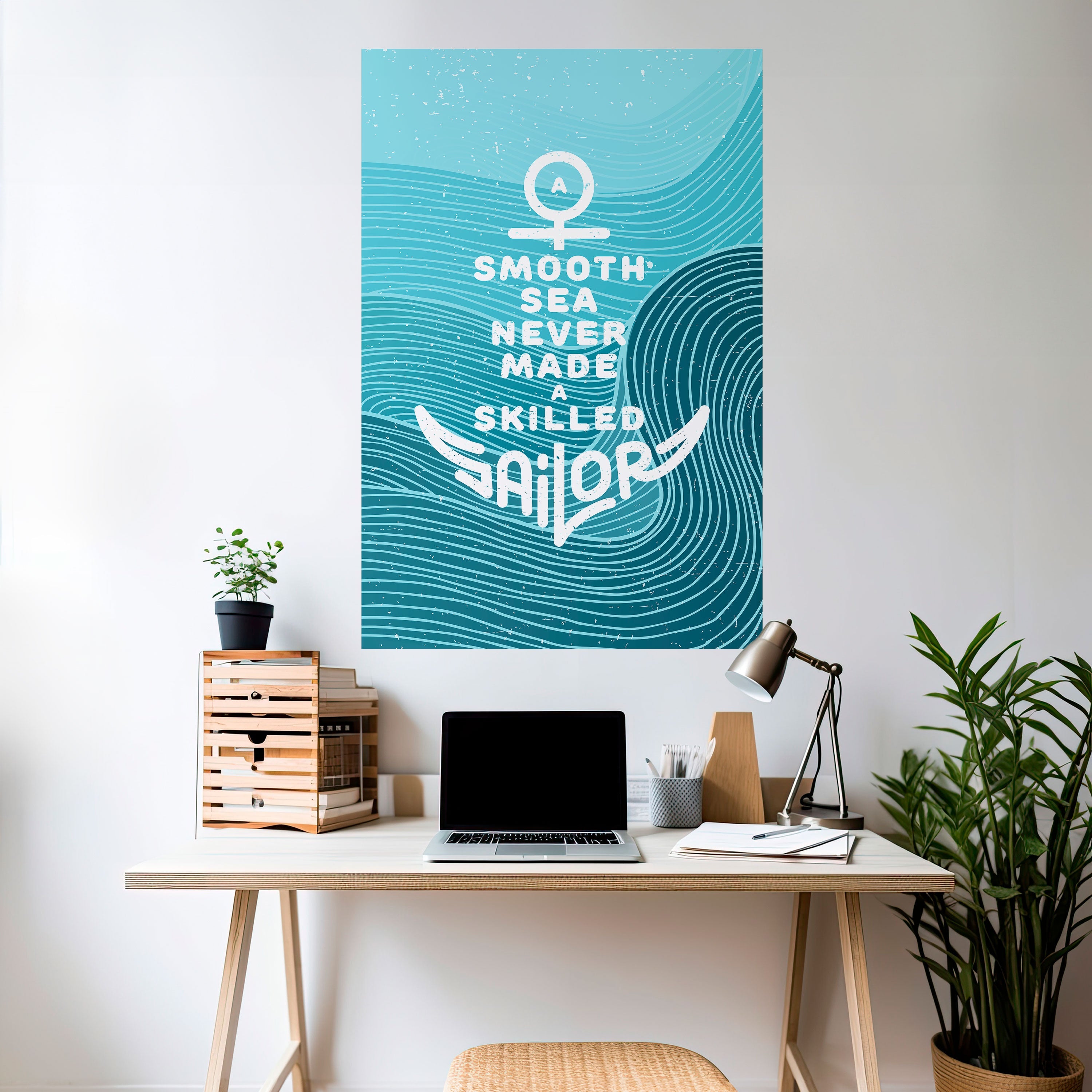 SKILLED SAILOR Vertikales Poster zum Abziehen und Aufkleben