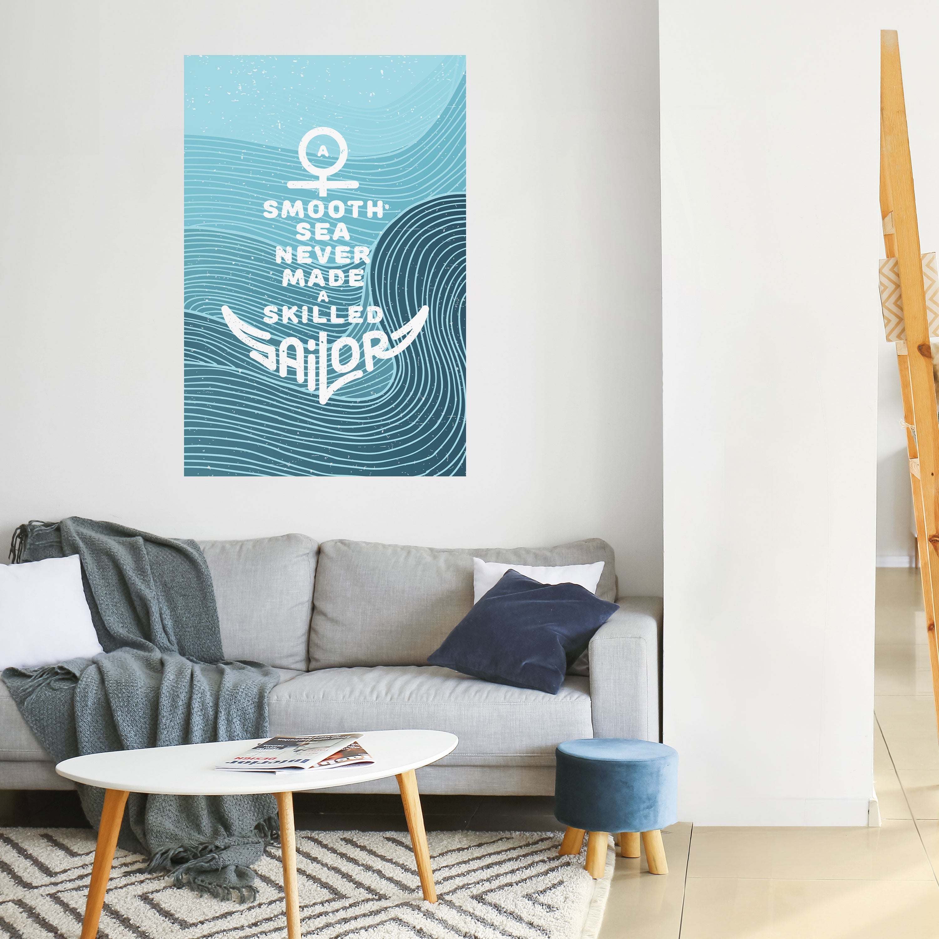 SKILLED SAILOR Vertikales Poster zum Abziehen und Aufkleben