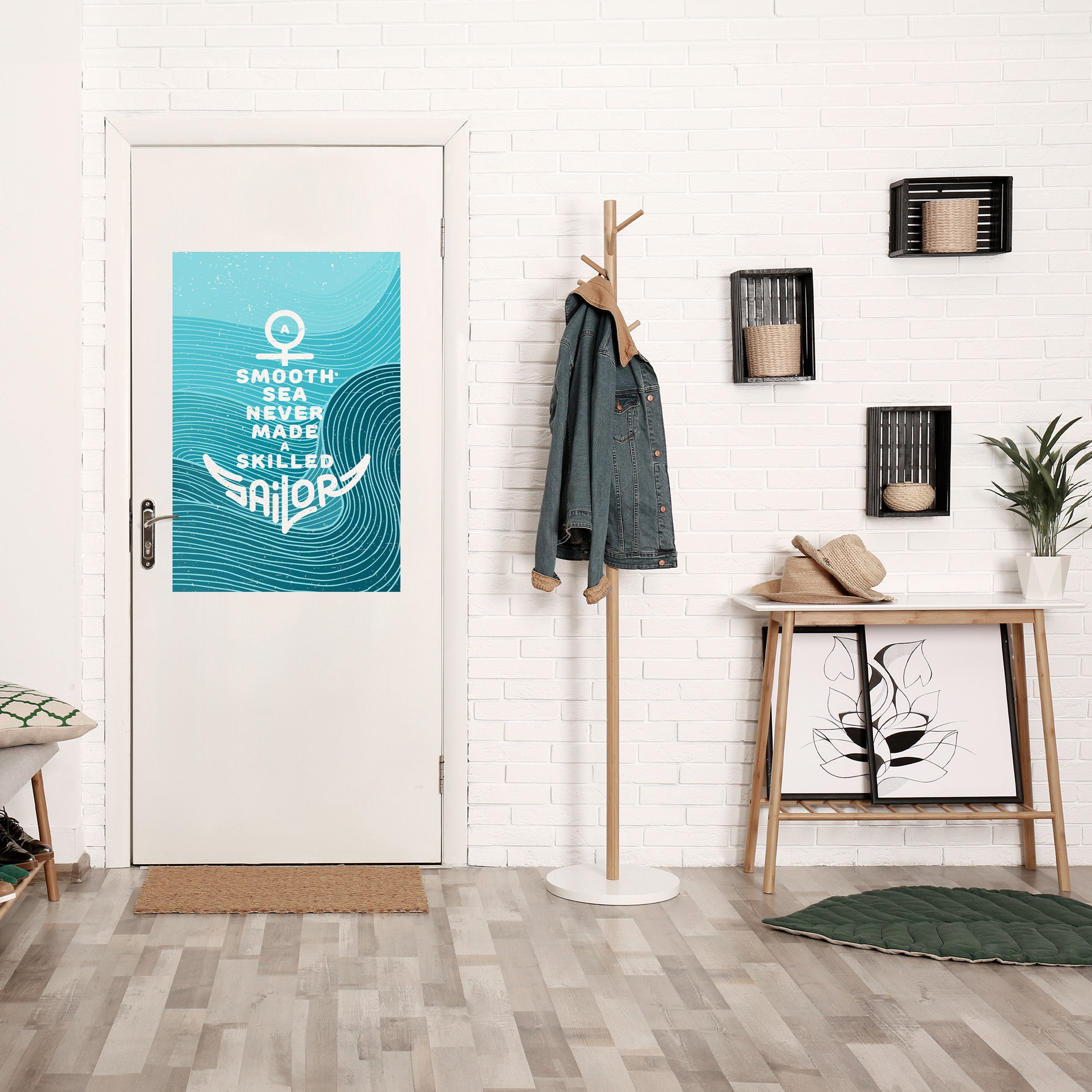 SKILLED SAILOR Vertikales Poster zum Abziehen und Aufkleben