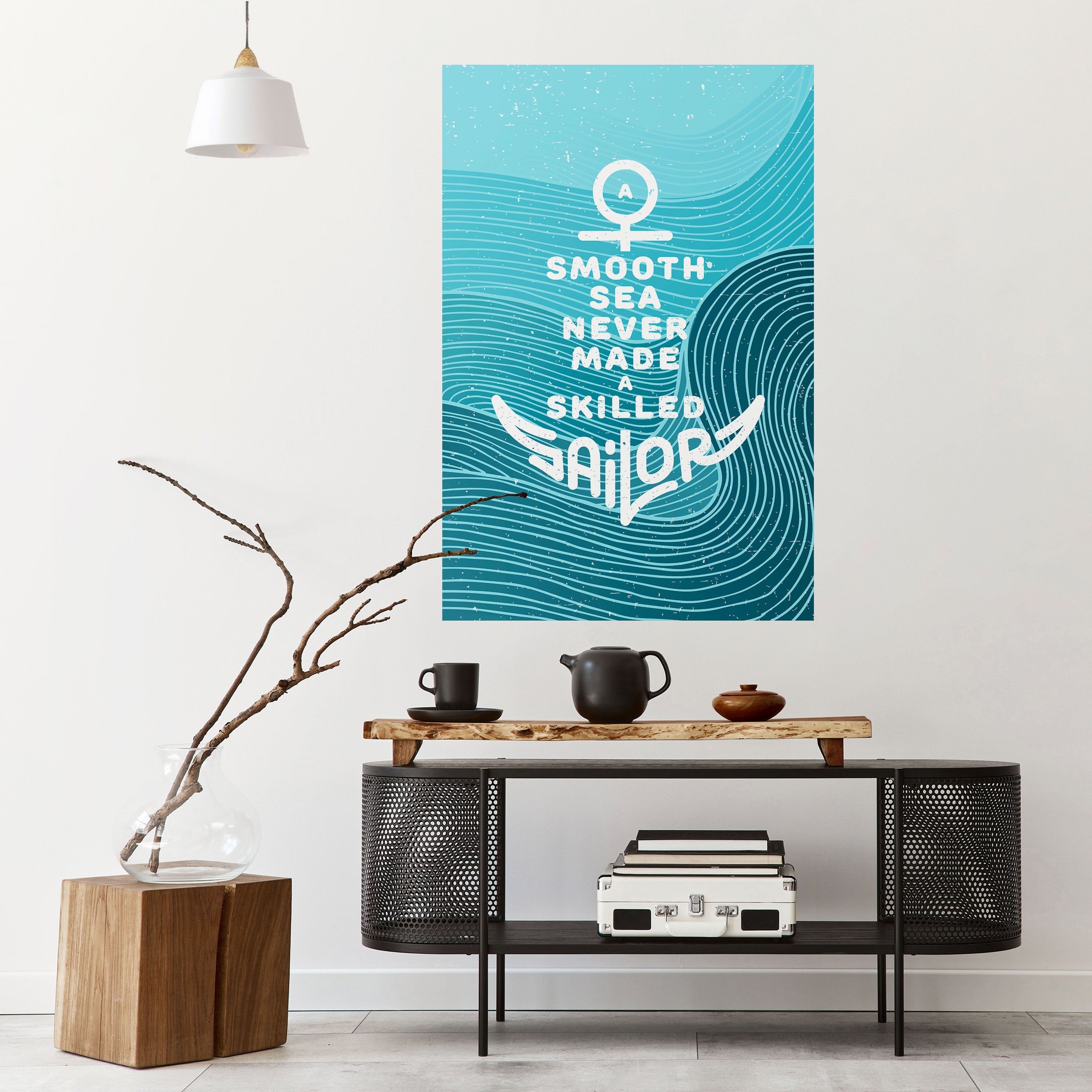 SKILLED SAILOR Vertikales Poster zum Abziehen und Aufkleben