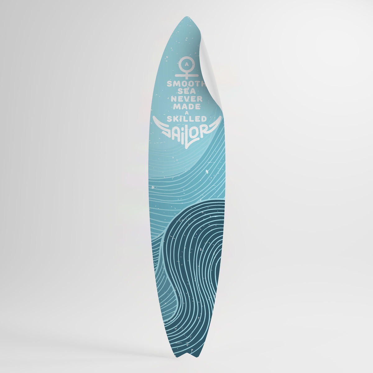 SKILLED SAILOR Peel and Stick Surfboard Sticker