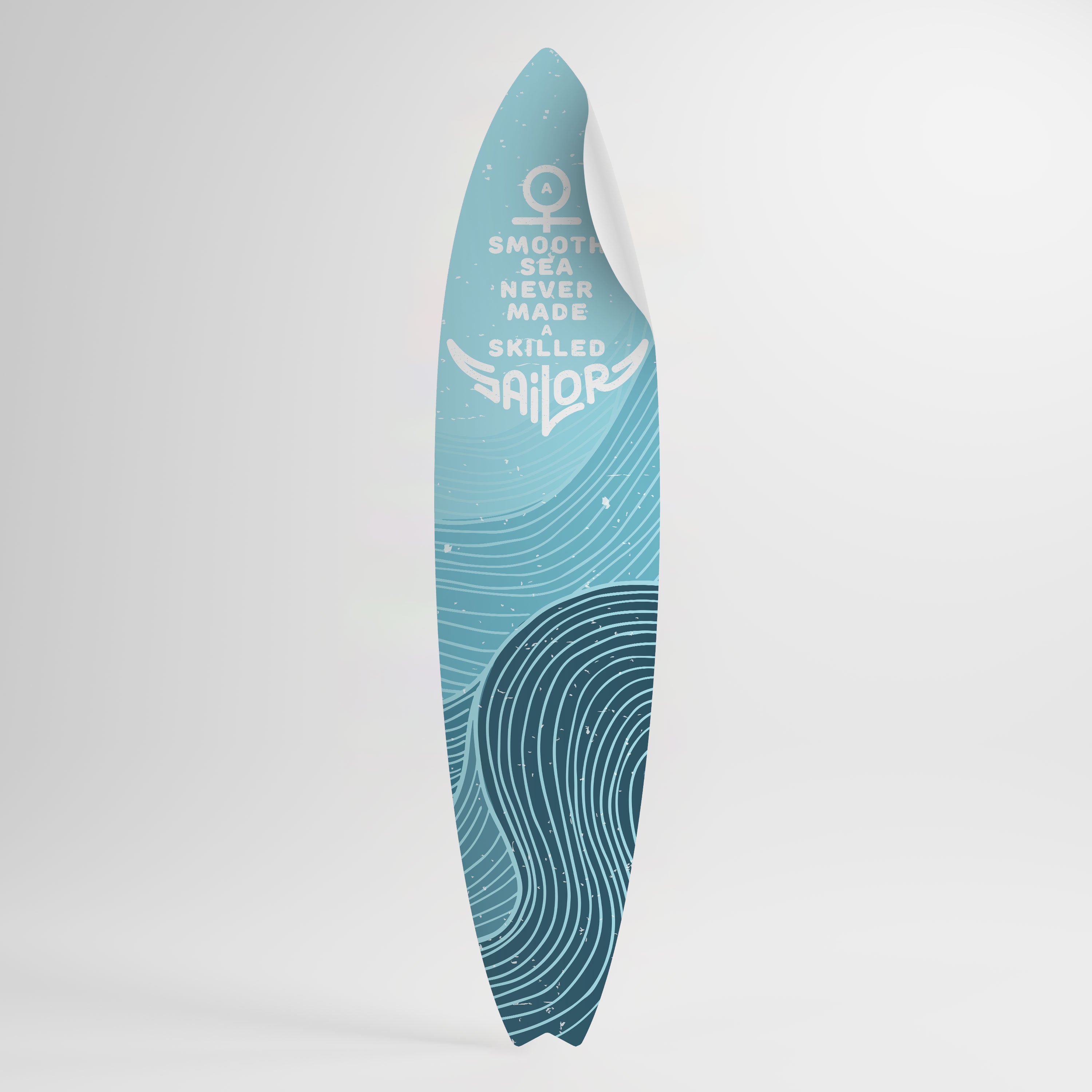SKILLED SAILOR Surfboard-Wandsticker