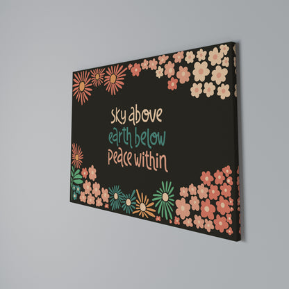 PEACE WITHIN Horizontal Canvas Print