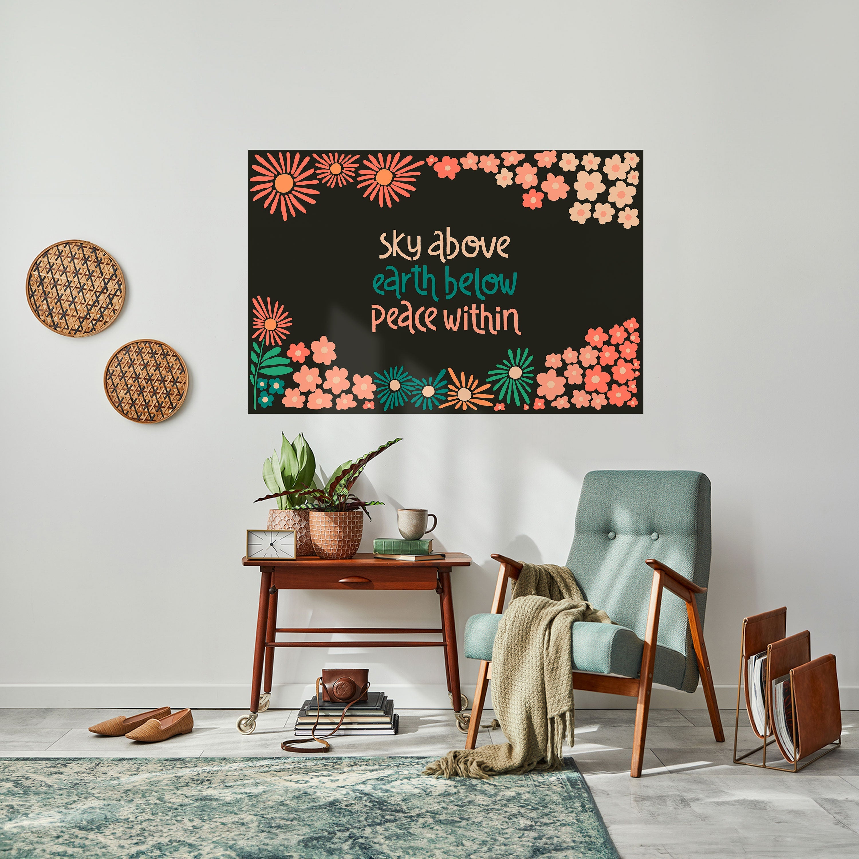 Horizontales Poster „Peace Within“ zum Abziehen und Aufkleben