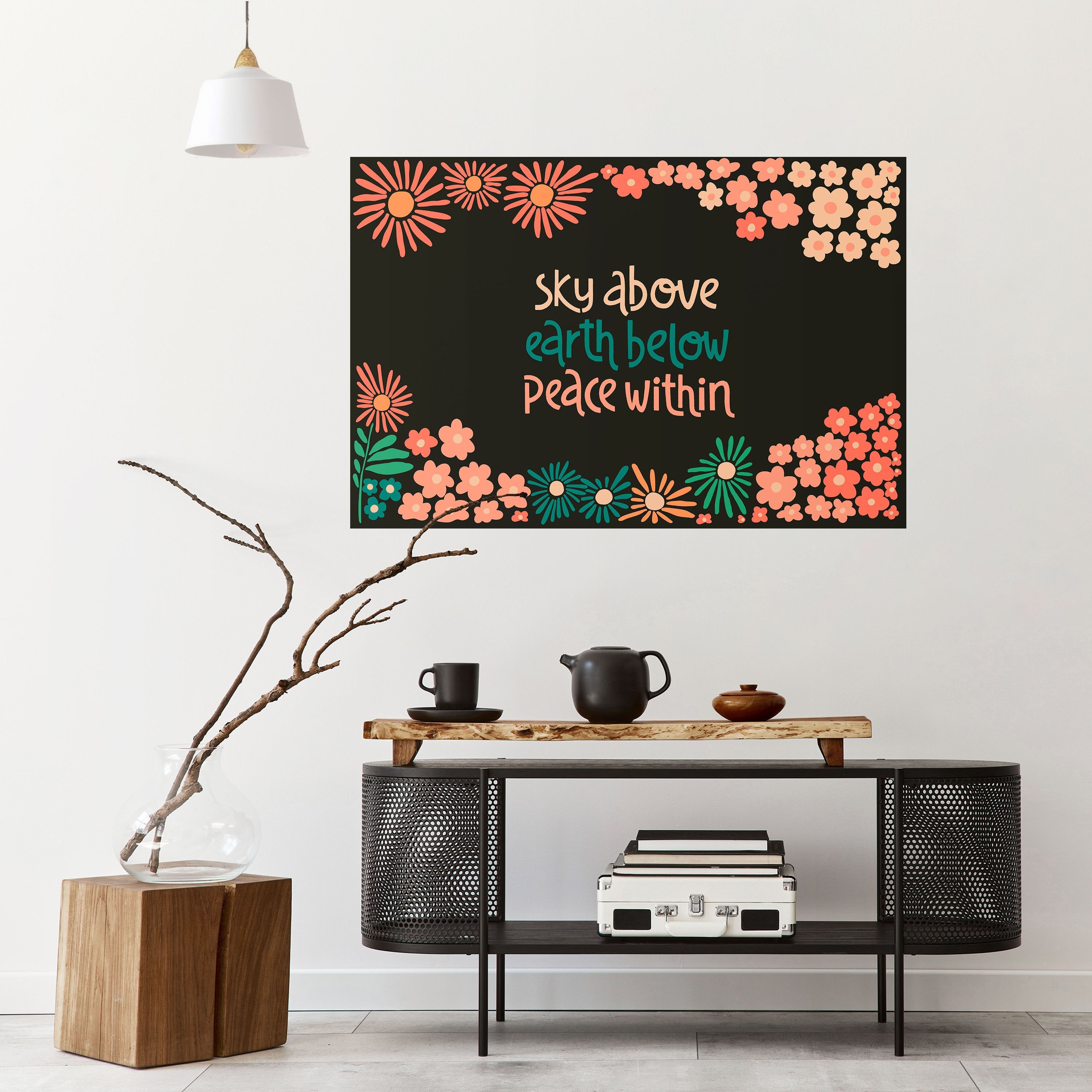 Horizontales Poster „Peace Within“ zum Abziehen und Aufkleben