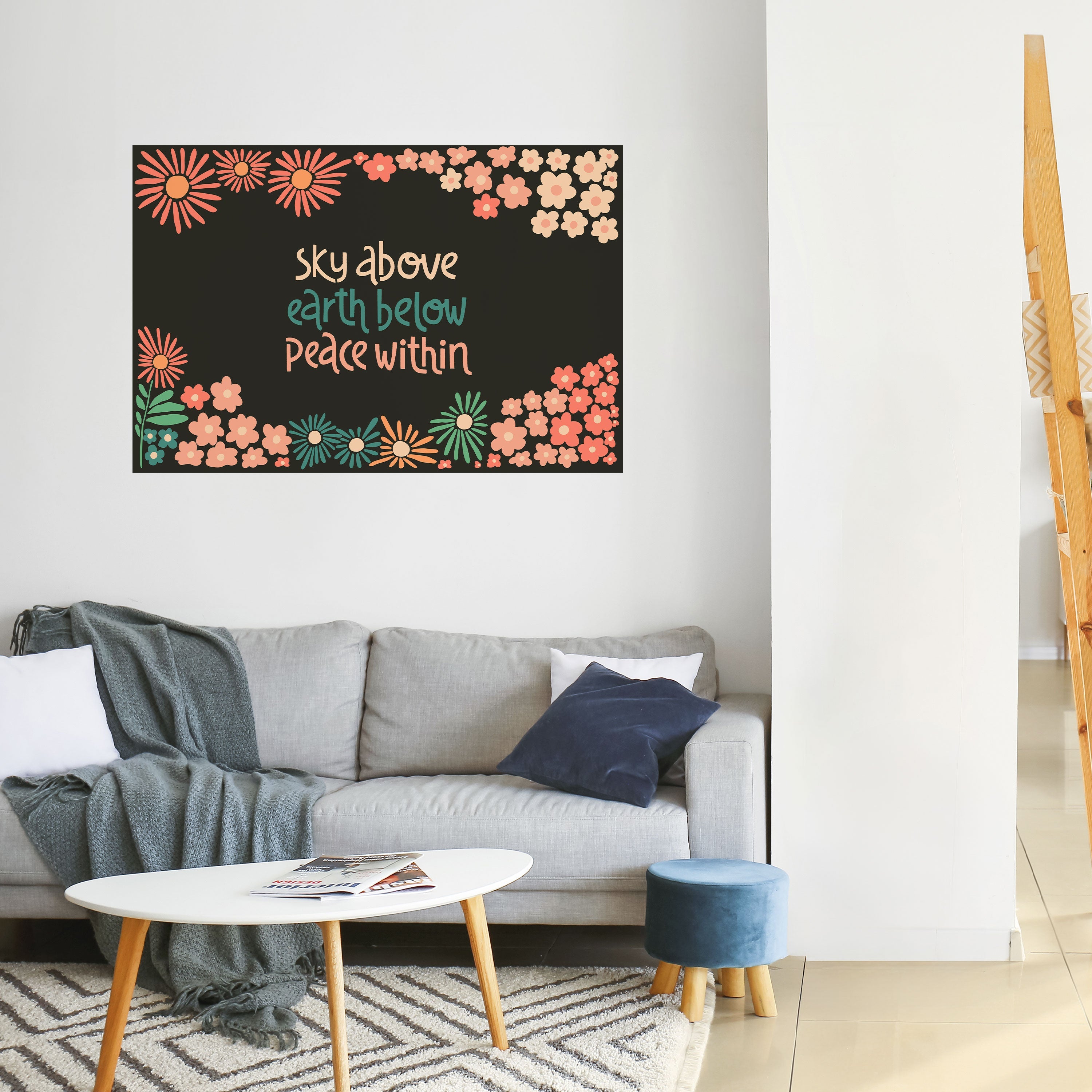 Horizontales Poster „Peace Within“ zum Abziehen und Aufkleben