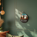 BETTER LIFE Ovales Kunstregal in Eiche-Optik