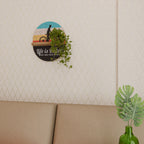 BETTER LIFE Ovales Kunstregal in Eiche-Optik