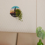 BETTER LIFE Rundes Kunstregal in Schwarz