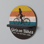 THE HOTTEST LEGS Ovales Kunstregal in Schwarz