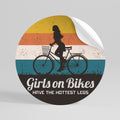 THE HOTTEST LEGS Peel and Stick Round Sticker