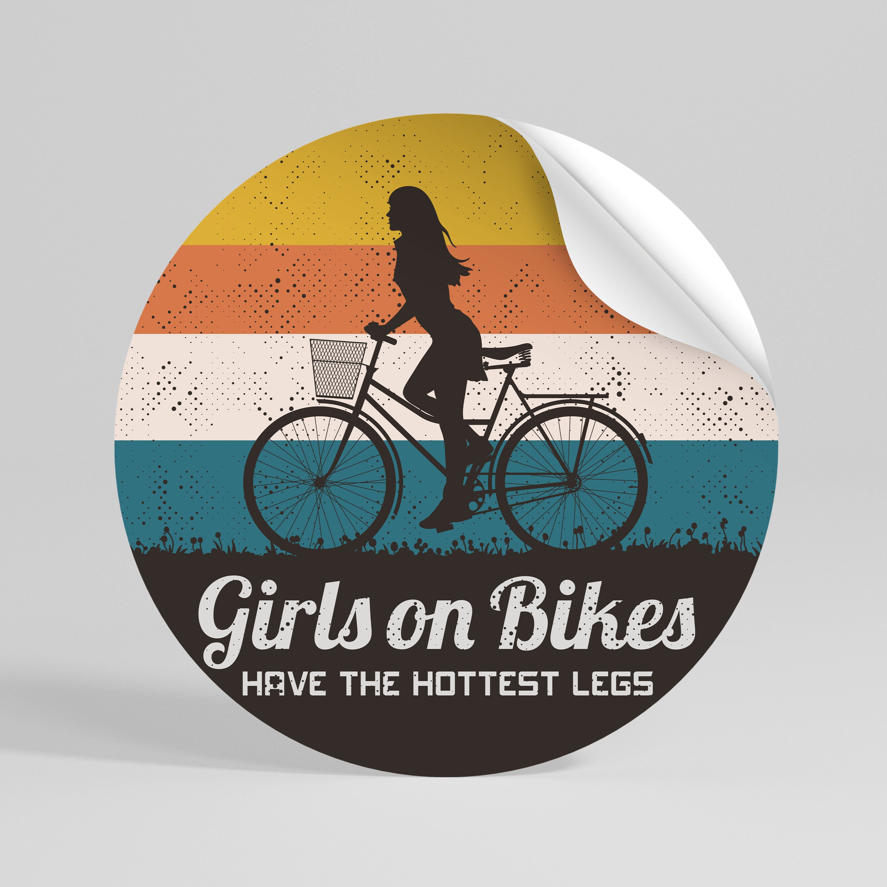 THE HOTTEST LEGS Peel and Stick Round Sticker