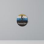 SUMMERTIME Ovales Kunstregal in Schwarz