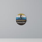 SUMMERTIME Ovales Kunstregal in Eiche-Optik