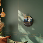 SUMMERTIME Ovales Kunstregal in Eiche-Optik