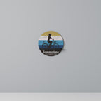 SUMMERTIME Rundes Kunstregal in Schwarz